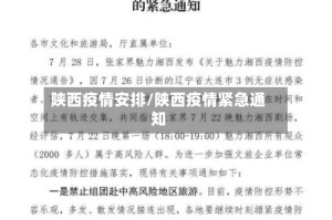 陕西疫情安排/陕西疫情紧急通知