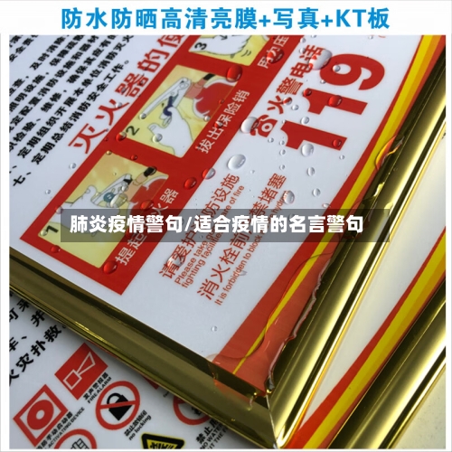 肺炎疫情警句/适合疫情的名言警句-第1张图片