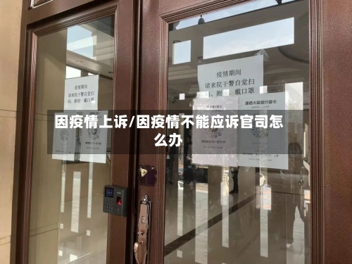 因疫情上诉/因疫情不能应诉官司怎么办-第2张图片