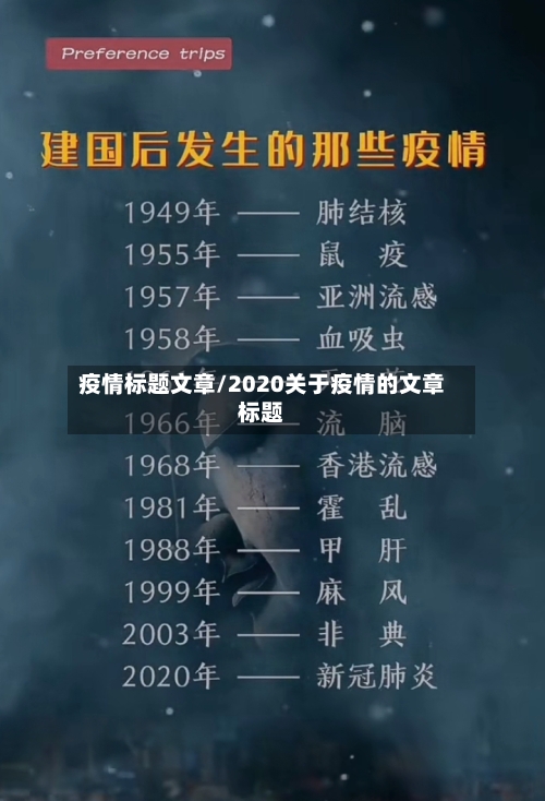 疫情标题文章/2020关于疫情的文章标题-第1张图片