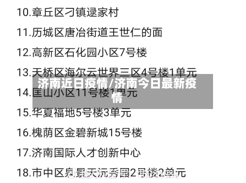 济南近日疫情/济南今日最新疫情-第2张图片