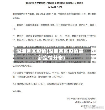 深圳各区疫情(深圳各区疫情最新疫情分布)-第1张图片